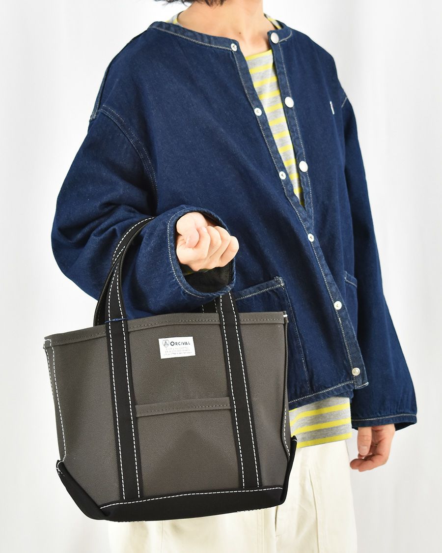 ORCIVAL 24ozコットンキャンバススクエアトートバッグ M 2色 ＋α
