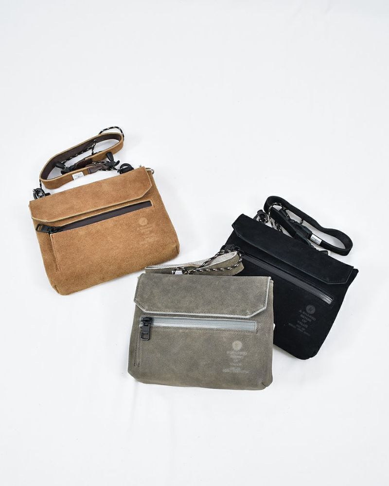 AS2OVウォータープルーフスエード サコッシュウォレット AS2OV (アッソブ) WATER PROOF SUEDE Sacoche Wallet