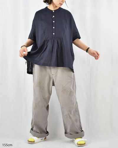 mozo店別注】motomi.m コットンナイロンミリタリーベスト