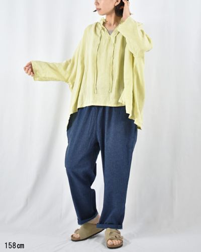 フレンチブリュ購入 motomi.m 麻100％パンツ