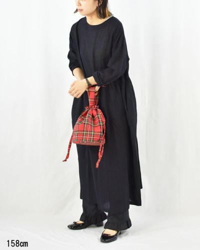 atelier emau ウエストギャザーワンピース