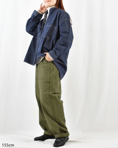 Gymphlex ライトデニムボタンダウン長袖シャツ | FRENCH Bleu .rooms