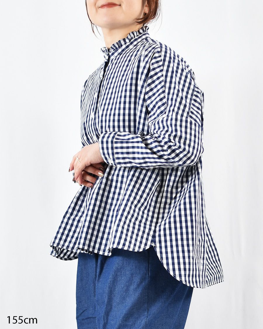 TROIS ドロストプルオーバー | FRENCH Bleu .rooms